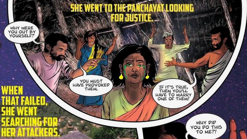 Illustration for article titled Indian comic book about a rape survior superhero (TW: rape)